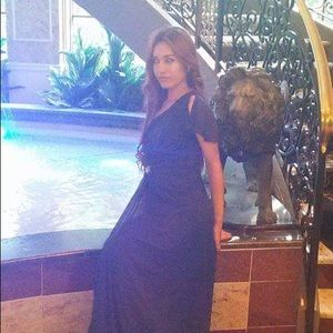 Navy dark blue dress